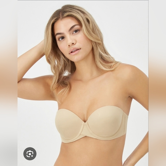 Maidenform Stay Put Nude Strapless Bra 38C NWT - Picture 1 of 16